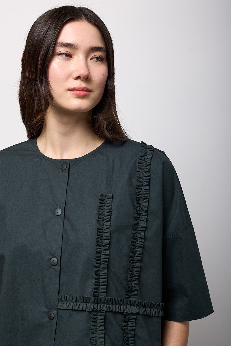 Blusa con rouches Neirami