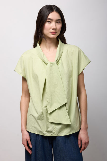 Camicia con collo a nastro Neirami