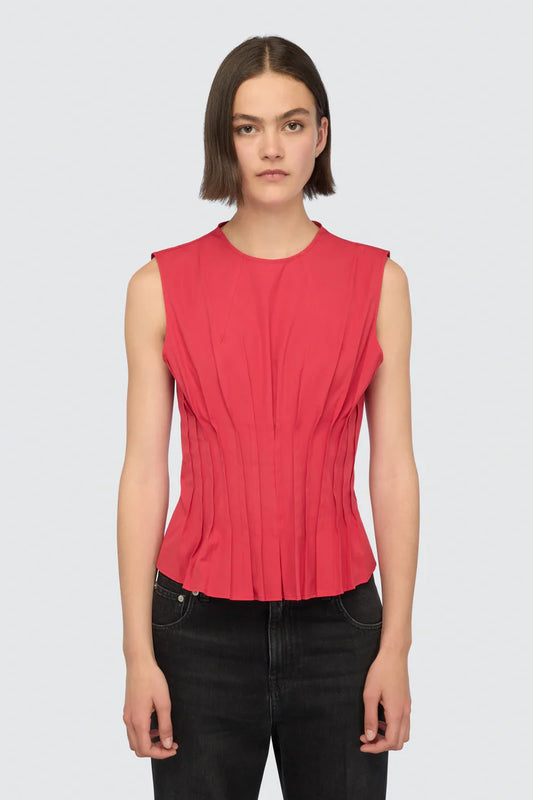 Top con pieghe CLARINDA Semicouture