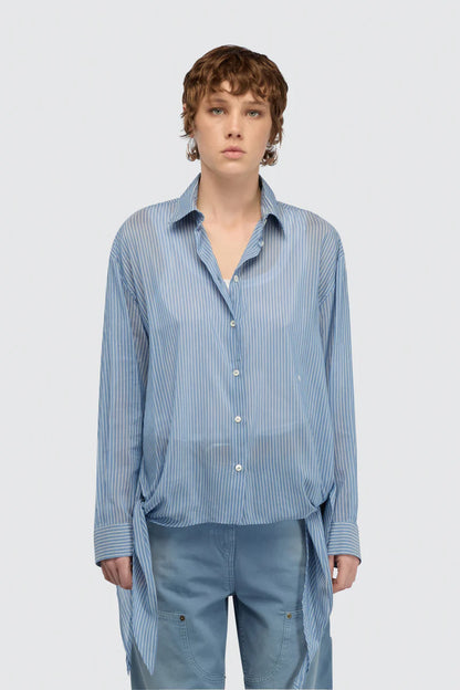 Camicia con dettagli lunghi ai fianchi LETITIA Semicouture