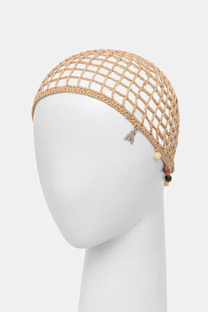 Calottina in cotone con perline Patrizia Pepe