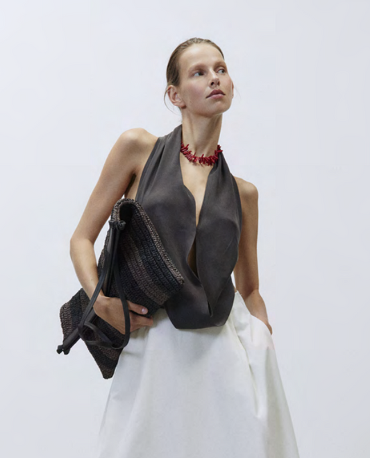 Top halter drappeggiato ALYSI