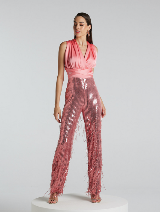 Tuta con paillettes Dramée