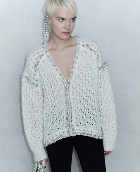 Cardigan con strass Circus Hotel