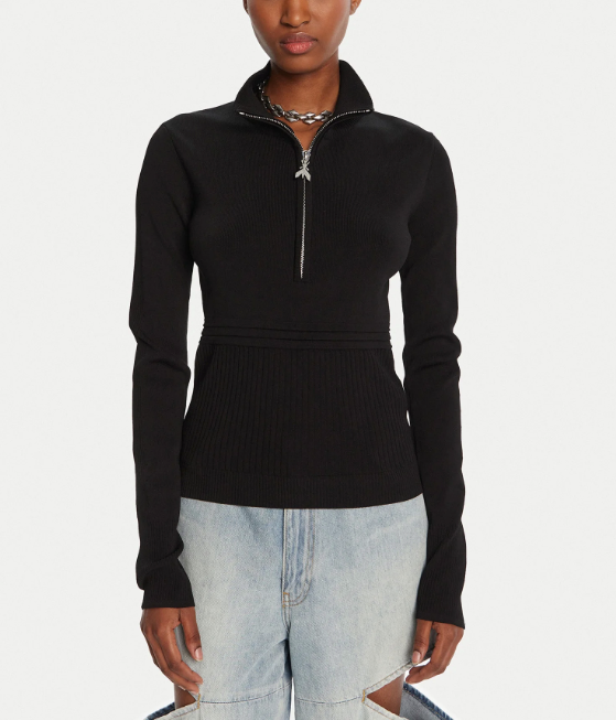 Maglia in viscosa con zip Patrizia Pepe