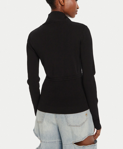 Maglia in viscosa con zip Patrizia Pepe