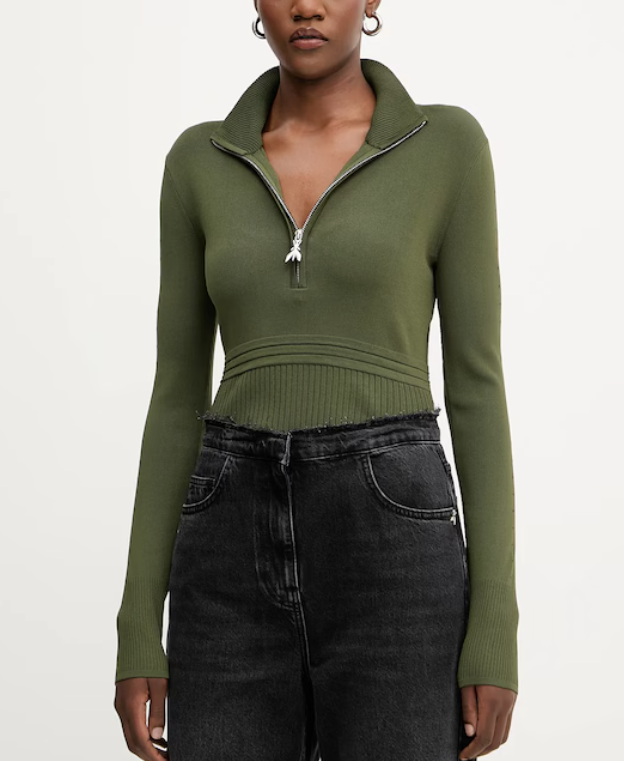 Maglia in viscosa con zip Patrizia Pepe