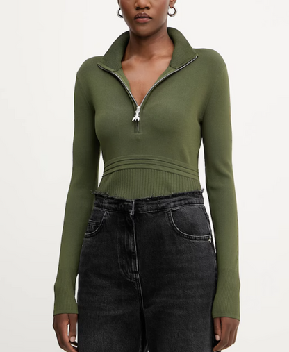 Maglia in viscosa con zip Patrizia Pepe