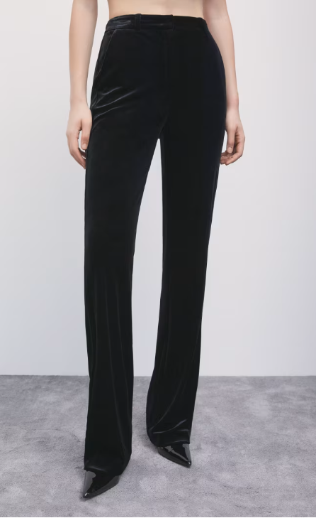 Pantaloni dritti in velluto stretch Patrizia Pepe