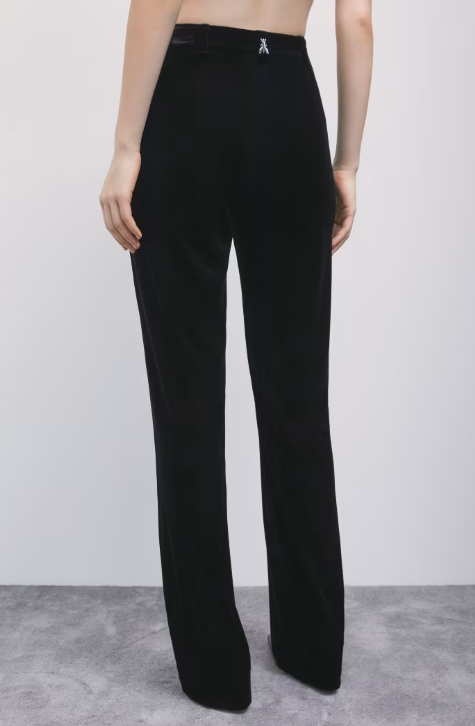 Pantaloni dritti in velluto stretch Patrizia Pepe