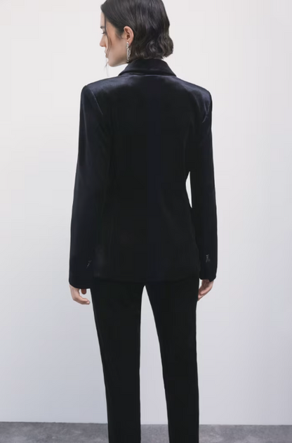 Giacca lunga in velluto stretch Patrizia Pepe