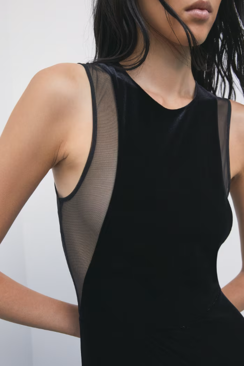 Tuta in velluto stretch a gamba dritta Patrizia Pepe