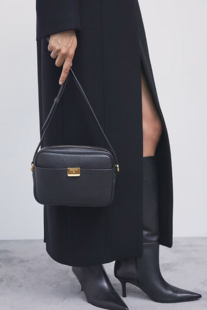 Borsa a tracolla in pelle big Patrizia Pepe