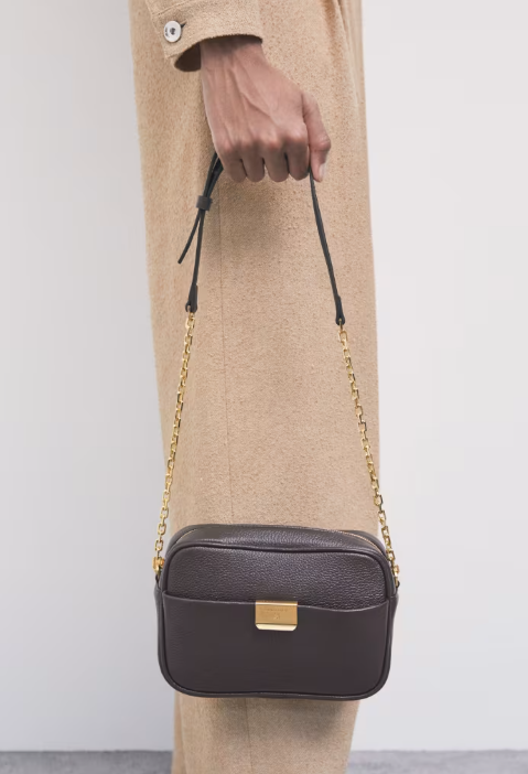 Borsa a tracolla in pelle small Patrizia Pepe