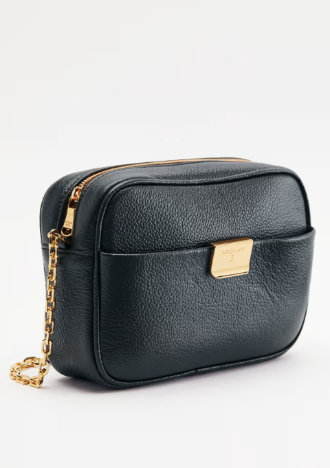 Borsa a tracolla in pelle small Patrizia Pepe