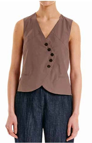 Gilet con chiusura asimmetrica Alessia Santi