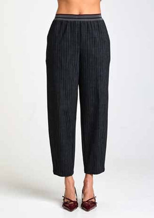 Pantalone dritto con fascia in vita Alessia Santi