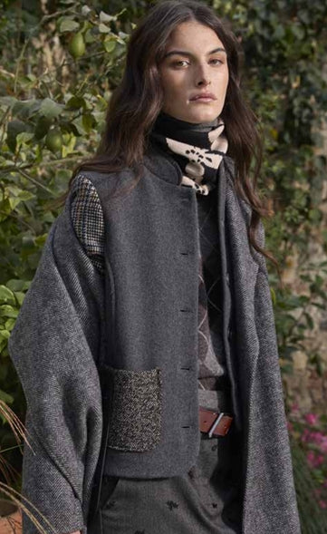 Giacca corta con maniche tweed Alessia Santi