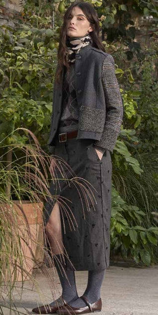 Giacca corta con maniche tweed Alessia Santi