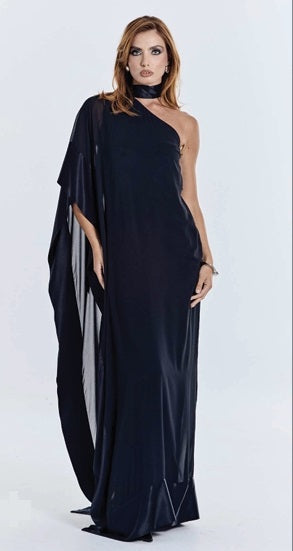 Abito monospalla con tunica Alessandro Legora