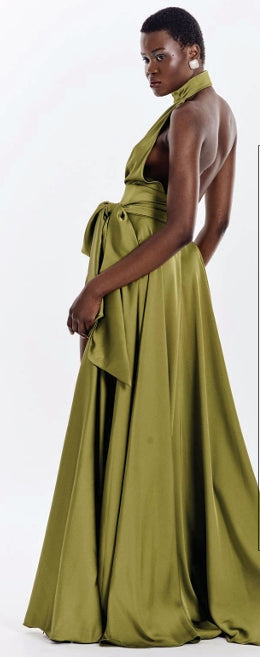 Abito lungo con scollo americana Alessandro Legora