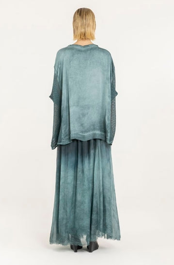 Maxi t-shirt con inserti in rete Sanctamuerte