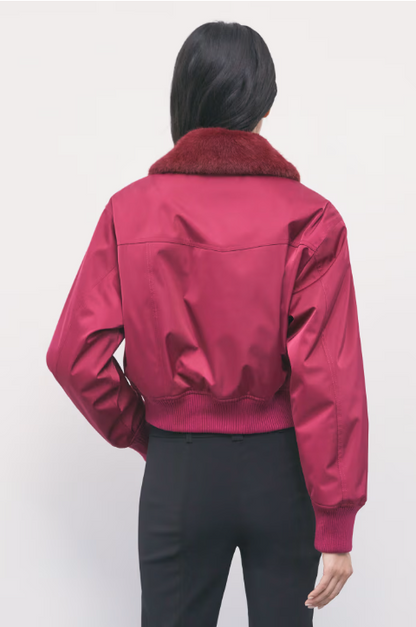 Bomber con collo in pelliccia Patrizia Pepe