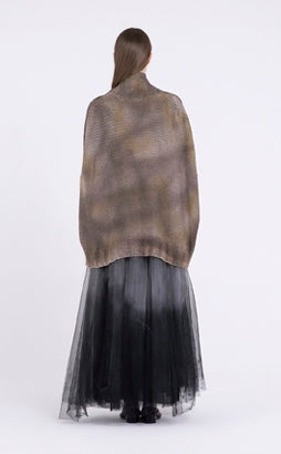 Maglia poncho in lana Sanctamuerte