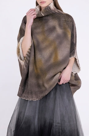 Maglia poncho in lana Sanctamuerte