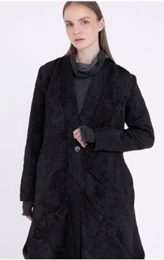 Cappotto lungo doppiato in tulle Sanctamuerte