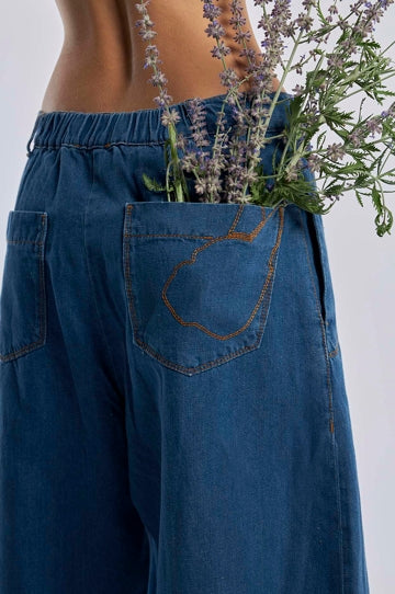 Pantalone largo PUA TreBarraBi