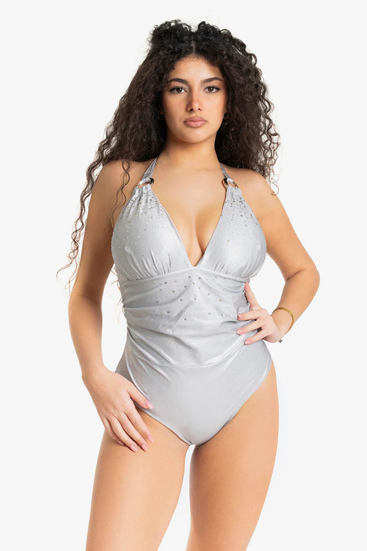Costume intero con strass Ilaria Vitagliano