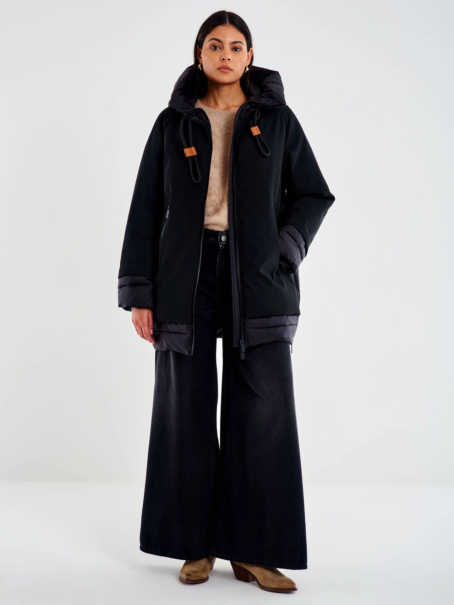 Piumino over a uovo con zip laterari Vicolo