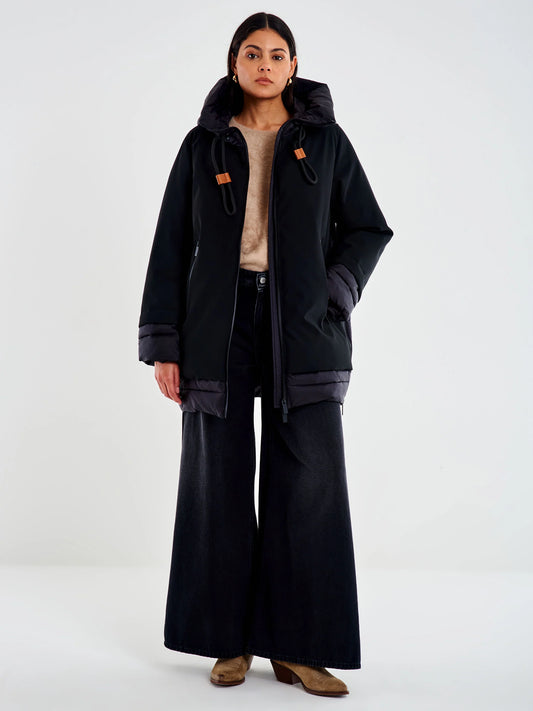 Piumino over a uovo con zip laterari Vicolo