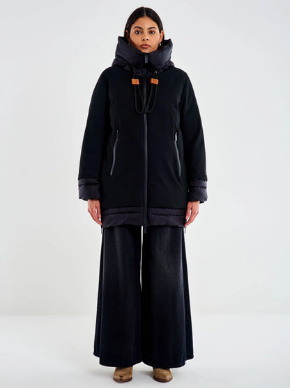 Piumino over a uovo con zip laterari Vicolo