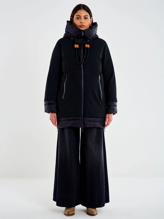 Piumino over a uovo con zip laterari Vicolo