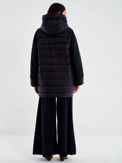 Piumino over a uovo con zip laterari Vicolo