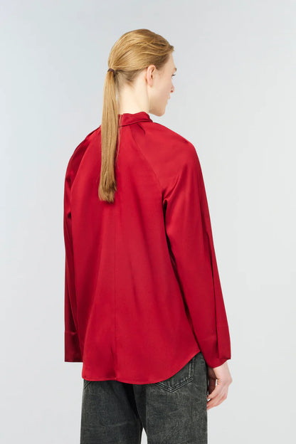 Blusa in satin CLAUDIE Semicouture