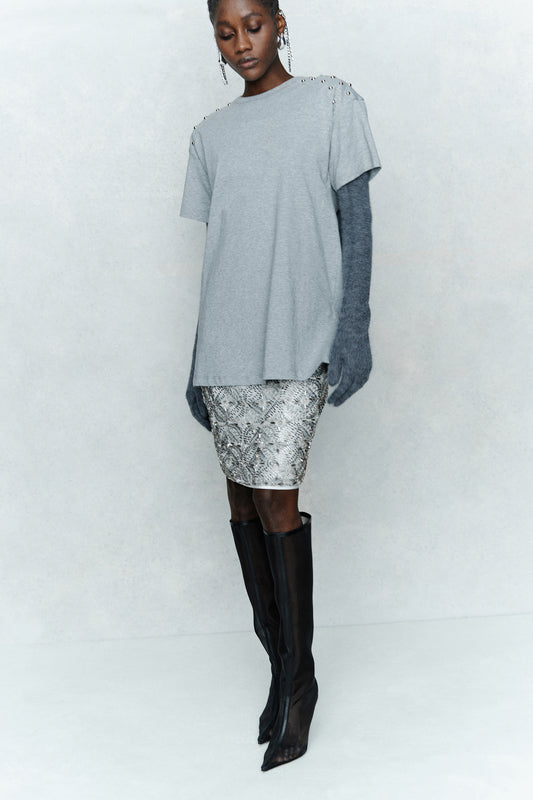 T-shirt con borchie Circus Hotel