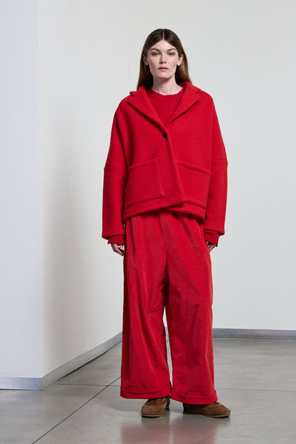 Giacca con tasconi in lana cotta Neirami