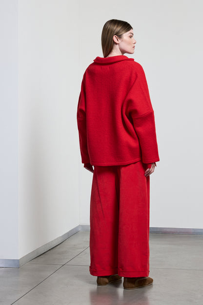 Giacca con tasconi in lana cotta Neirami