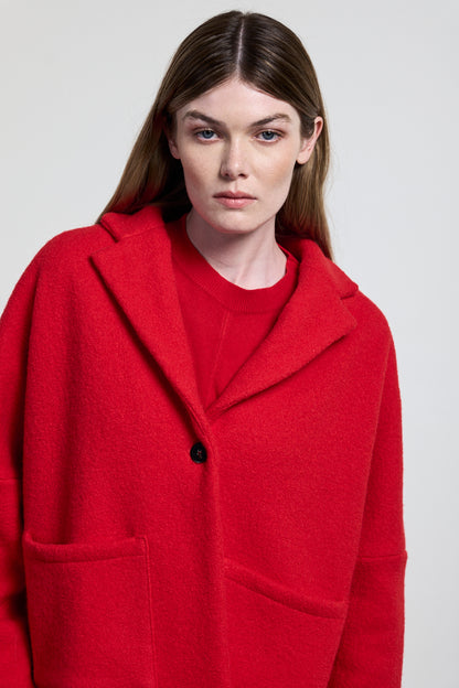 Giacca con tasconi in lana cotta Neirami