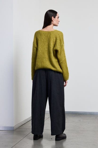 Maglia ampia scollo a V Neirami