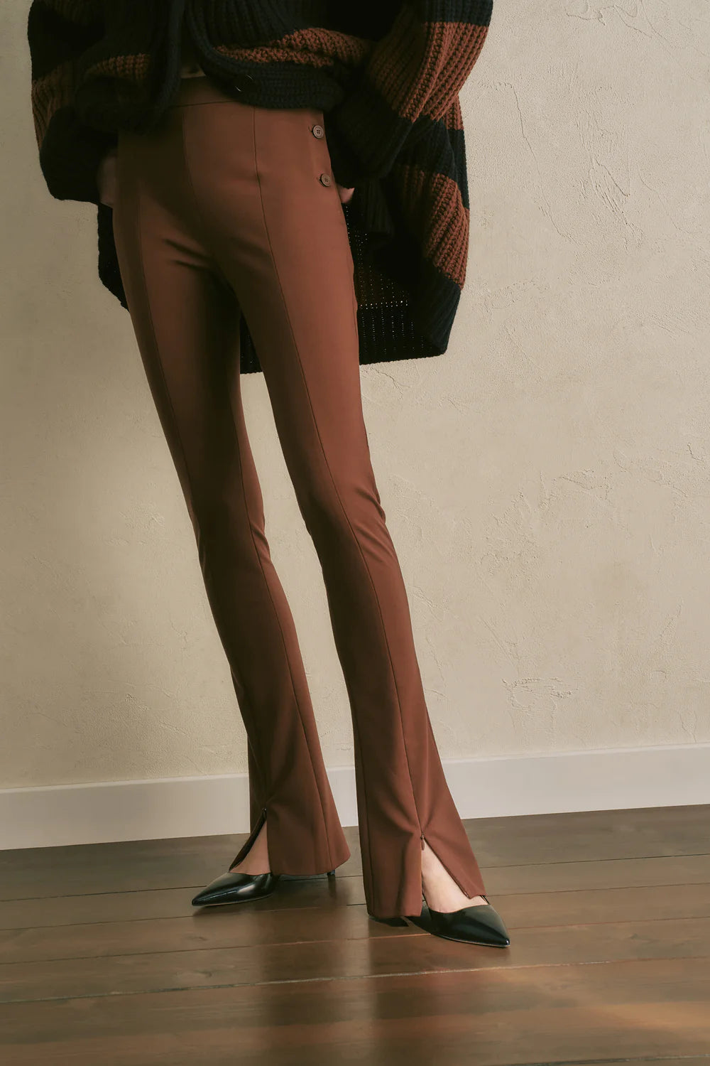 Pantalone in punto milano BIBIANA Semicouture