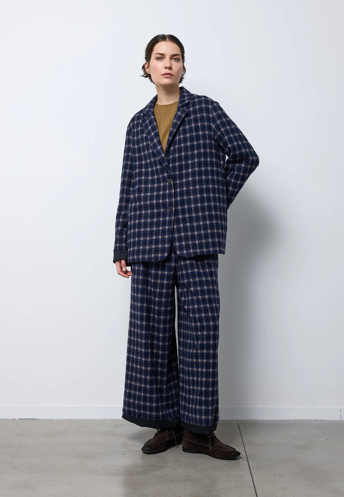 Giacca lunga tartan Neirami