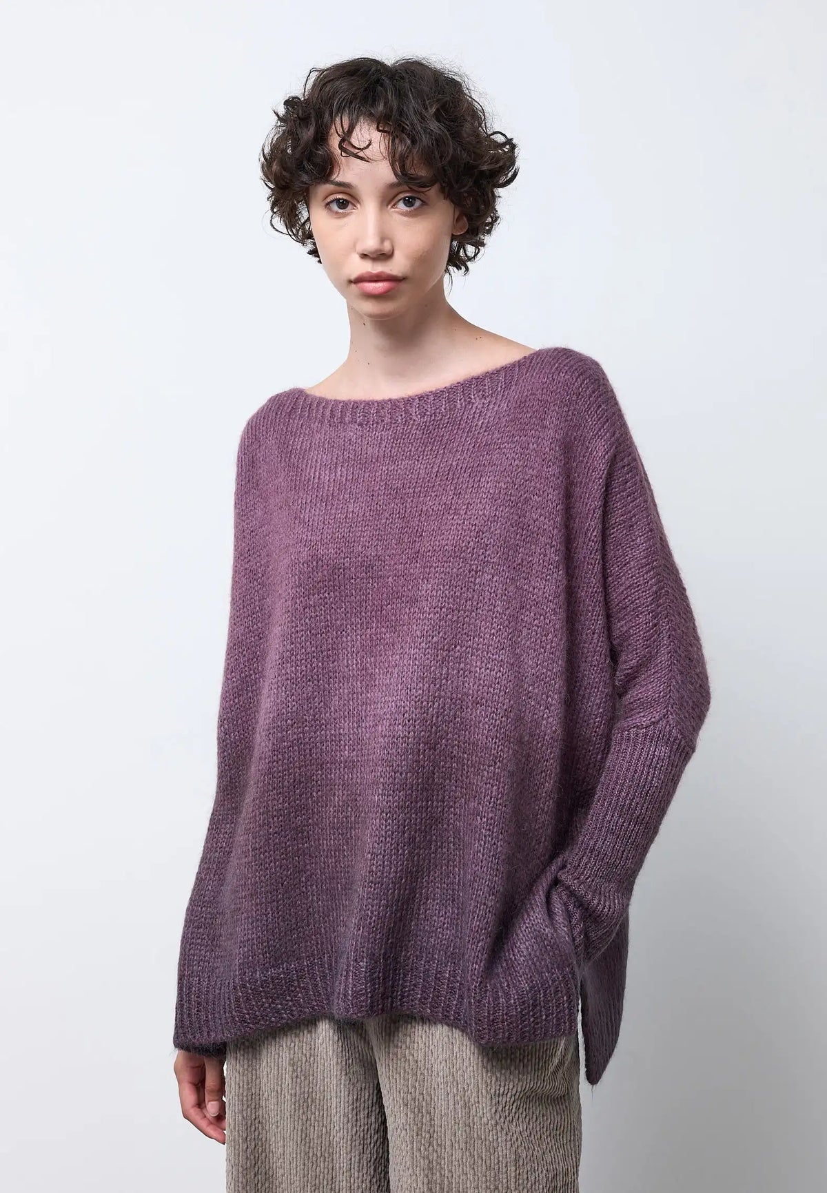 Maglia over scollo a barchetta Neirami
