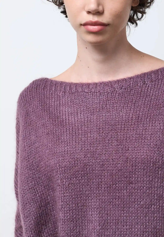 Maglia over scollo a barchetta Neirami