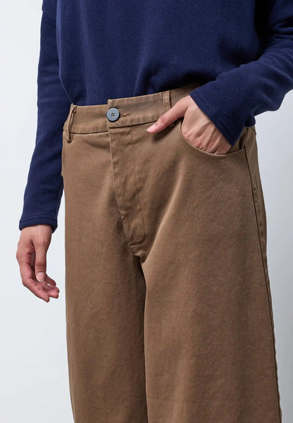 Pantalone in cotone dritto Neirami
