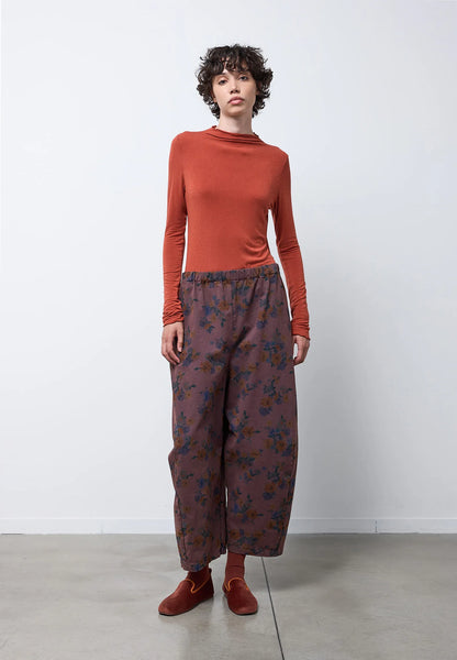 Pantalone a uovo stampa floreale Neirami