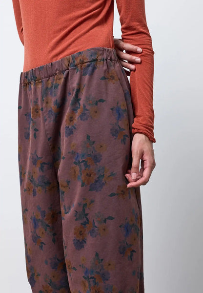 Pantalone a uovo stampa floreale Neirami